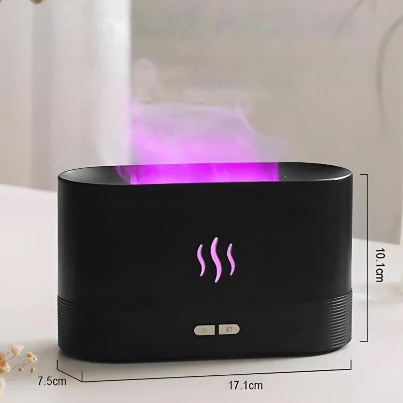 Portable USB LED Flame Effect Humidifier & Aroma Diffuser